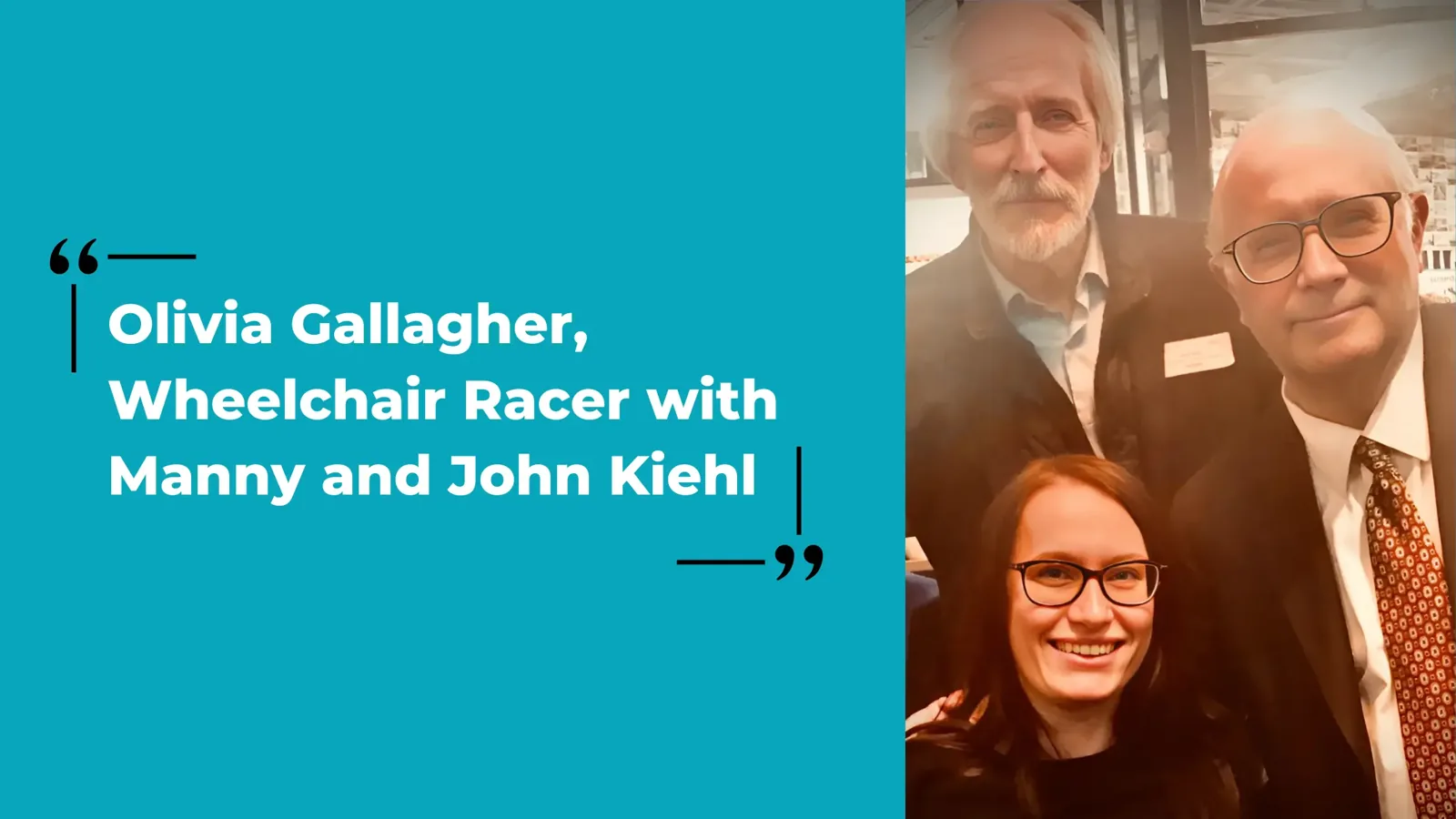 Emanuel C. Perlman meets olivia gallaagher wheelchair racer