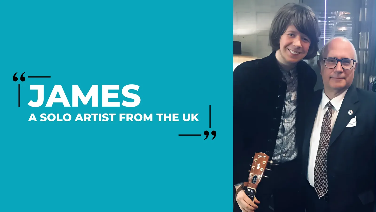 Emanuel C. Perlman meets James a solo artist from the UK